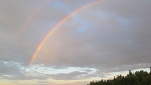 Rainbow over Tee Harbor